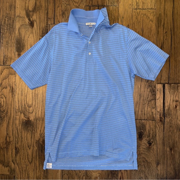 Peter Millar Striped Collar Polo Shirt - Picture 10 of 15